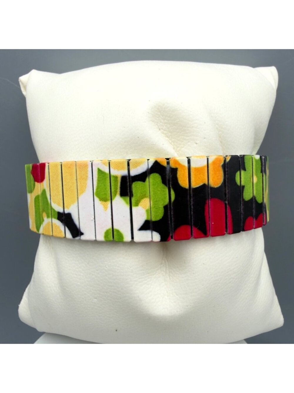 Vintage Expansion Bracelet Floral Beach Vacation 6.5”